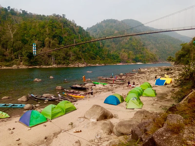 Shnongpdeng Umngot River Beach Camping & Adventure Safari